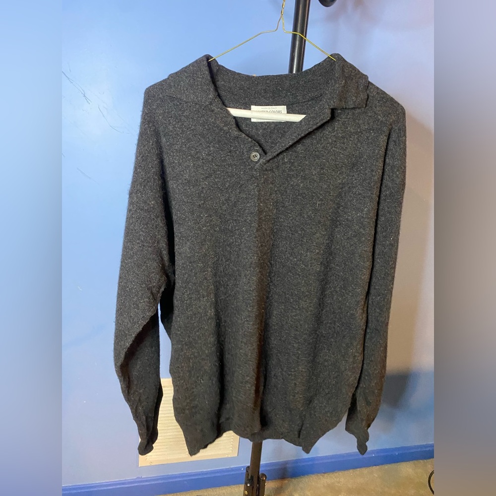 100% Lambswool Vintage Rugby Sweater